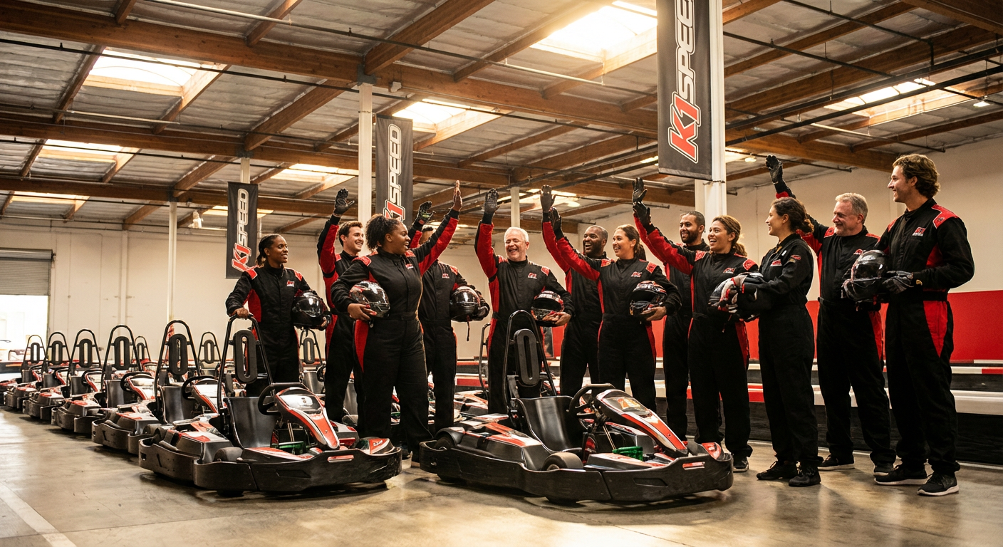 Indoor Karting Team-Building Challenges at K1 Speed