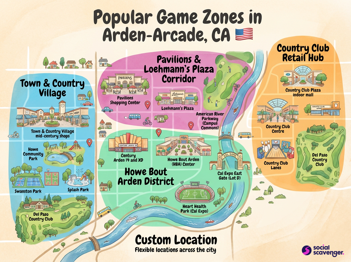 Discover Arden-Arcade's Favorite Game Zones