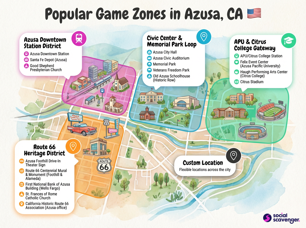 Discover Azusa's Top Game Zones