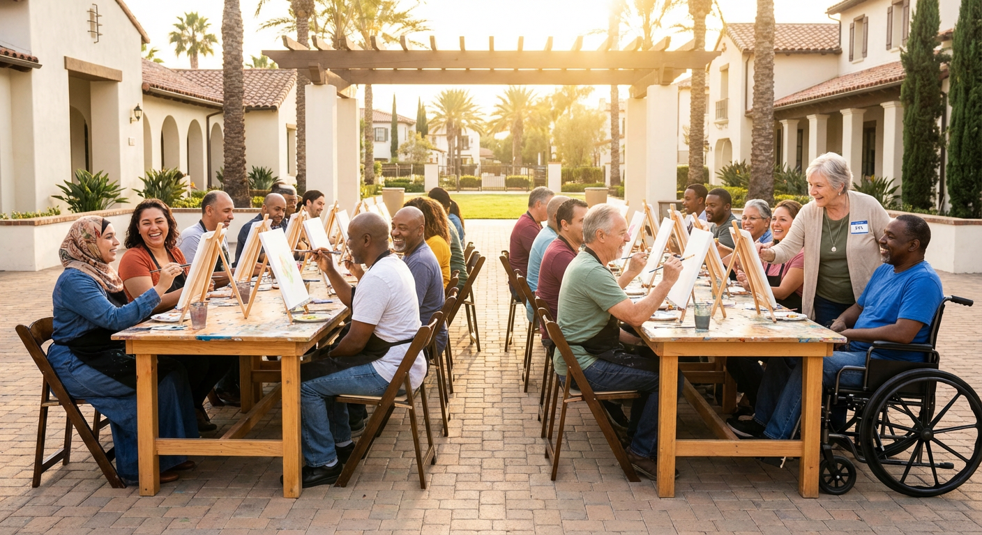 Mobile Paint Party for Teams and Friends