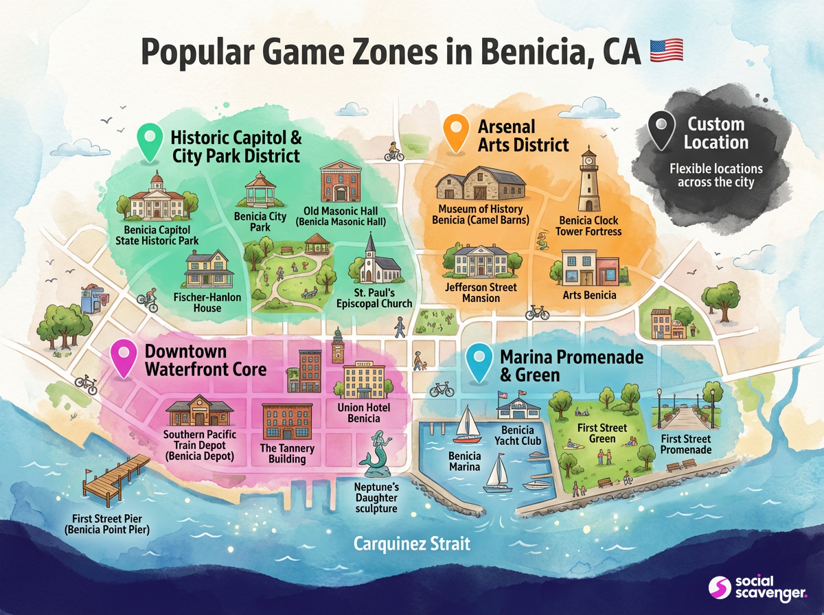 Explore Benicia's Top Game Zones