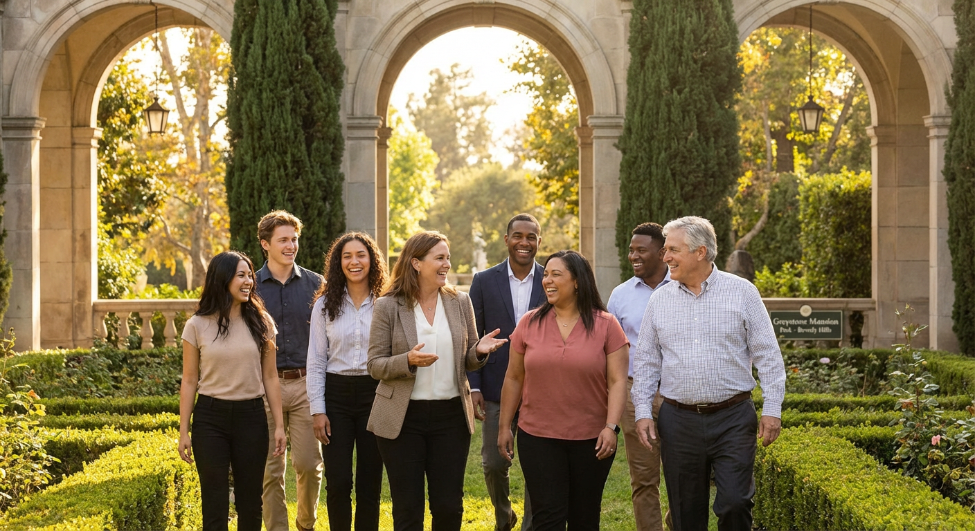 Private Garden Gathering at Historic Greystone Mansion