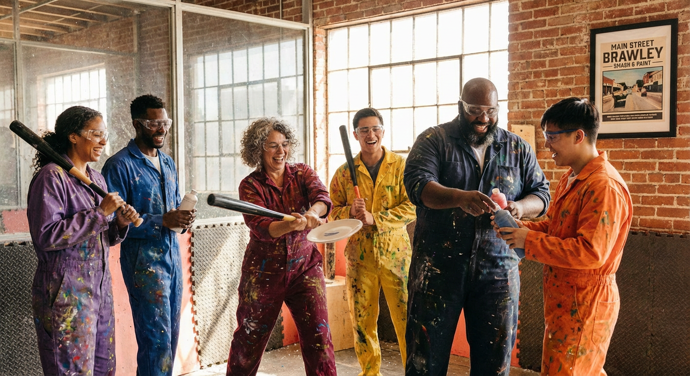 Private Smash and Paint Splatter Party