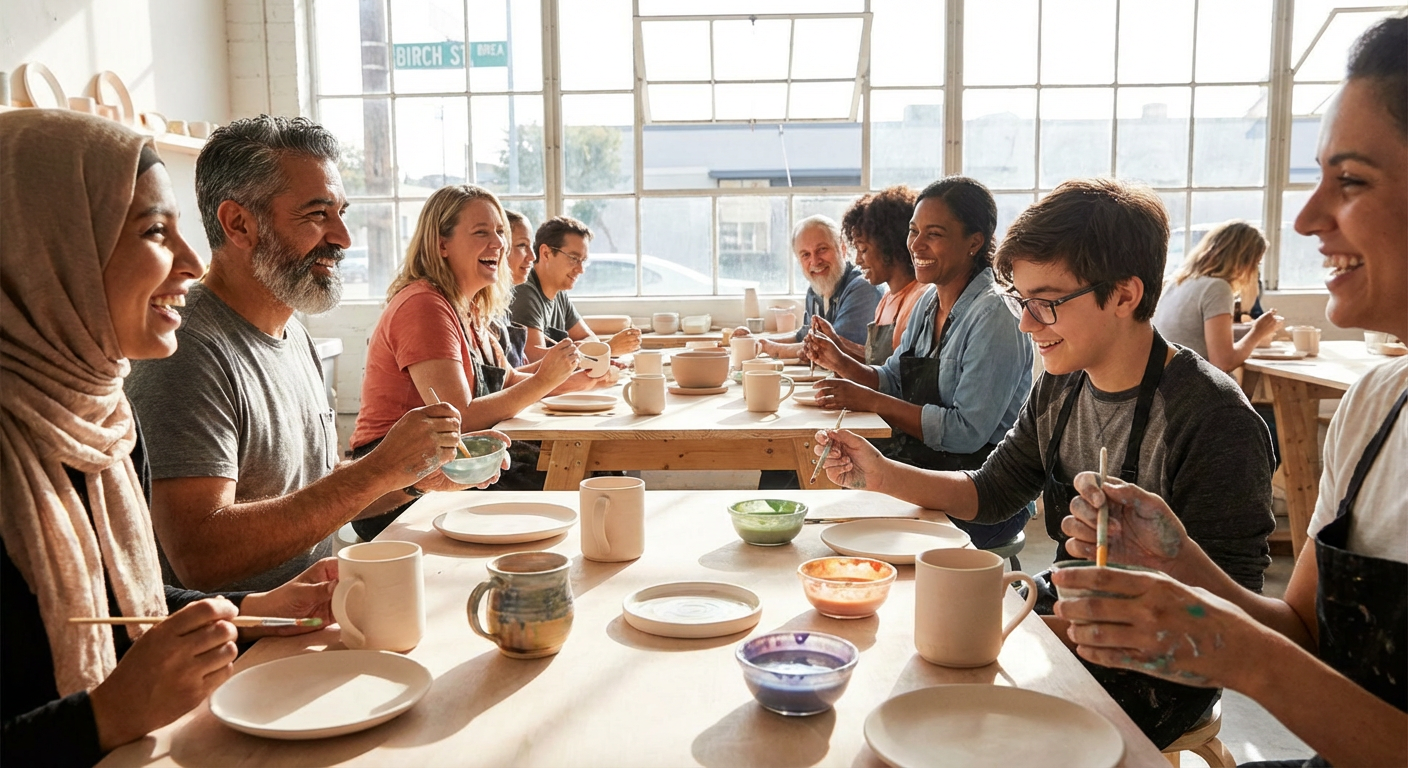 Private Pottery Painting Team Workshop
