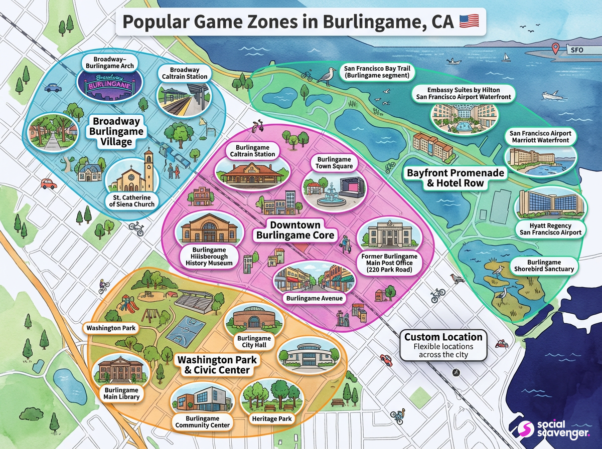 Explore Burlingame's Top Game Zones