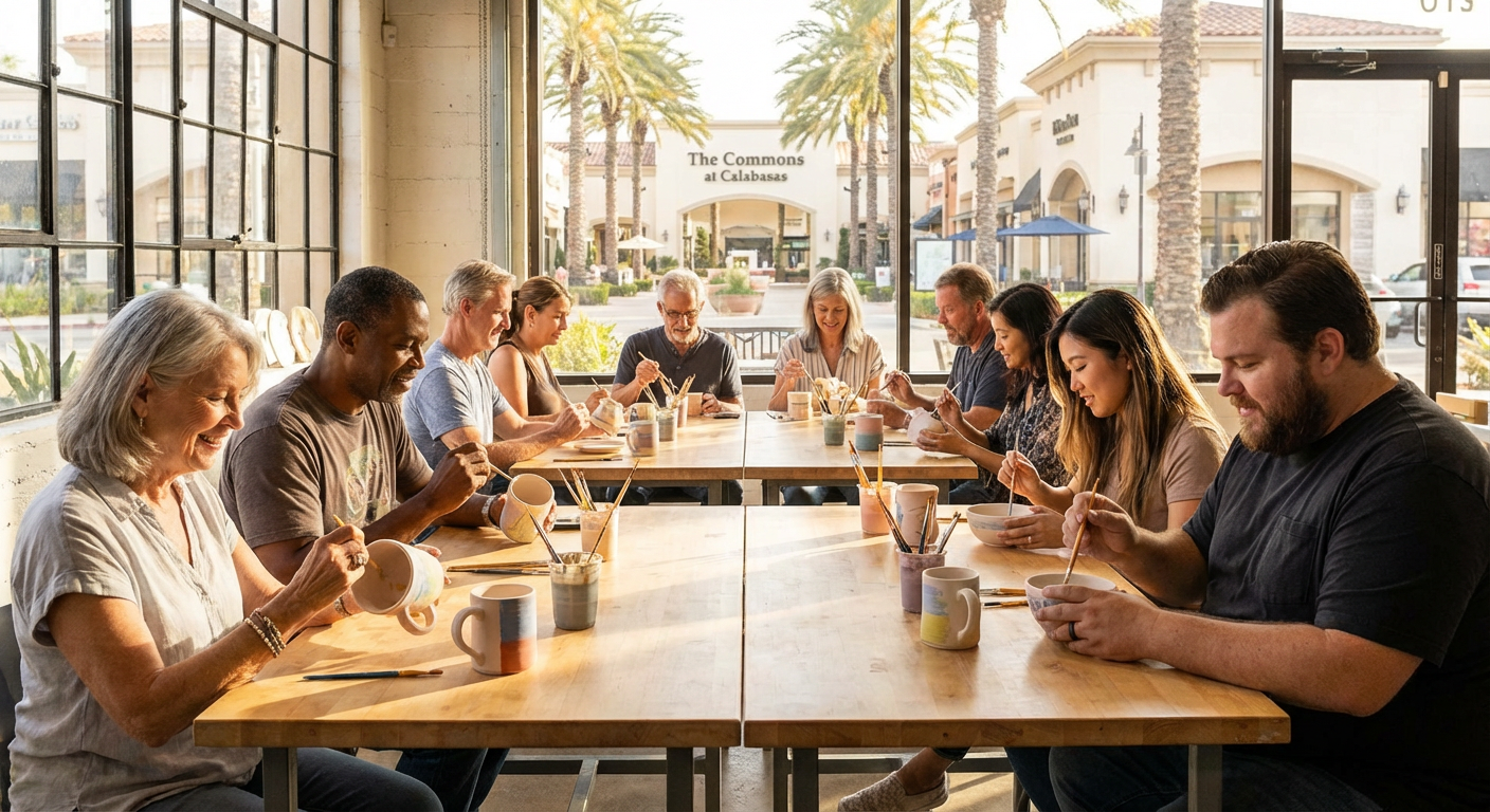 After-Hours Private Pottery Painting at The Commons