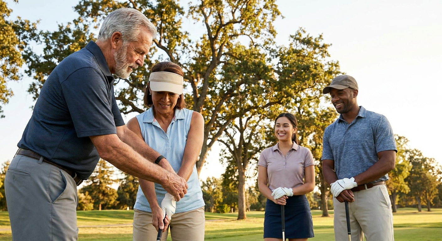 Small-Group Golf Lesson at Ancil Hoffman