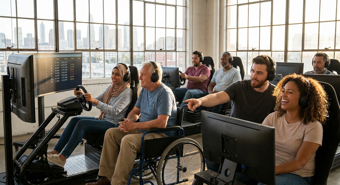 Racing Simulator Lab Session at Porsche Experience Center Los Angeles