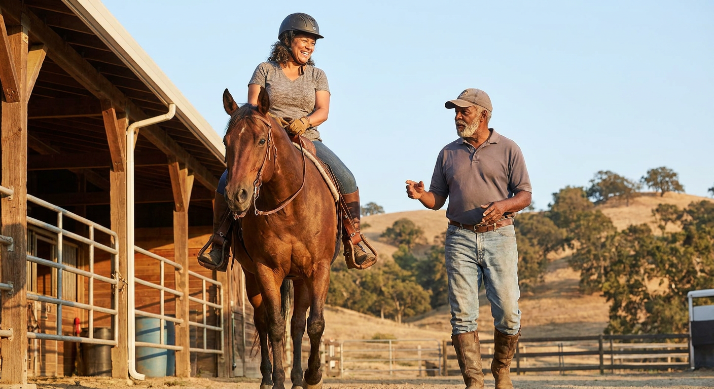 Introductory Horseback Riding Lesson at MEM Equestrian