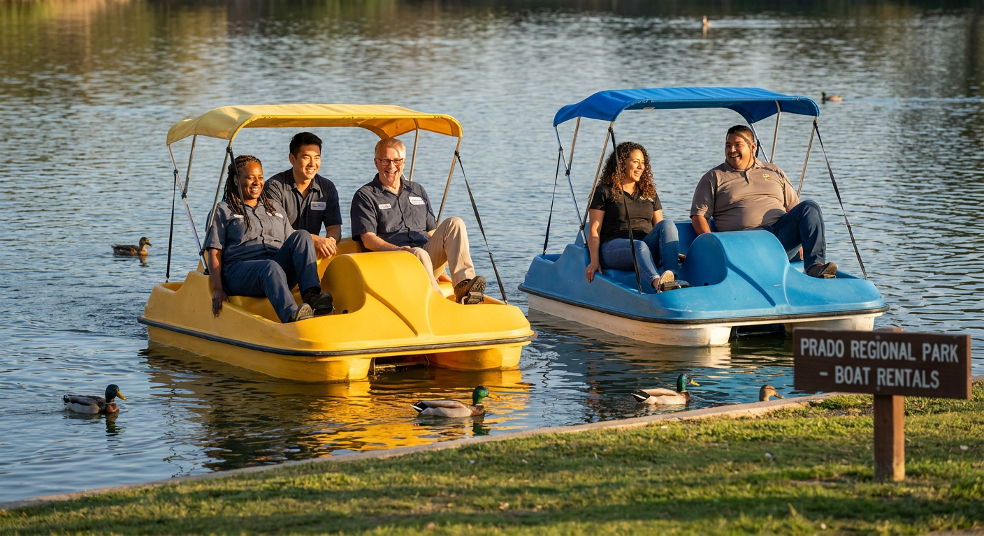Pedal Boat Team Circuit on Prado Lake
