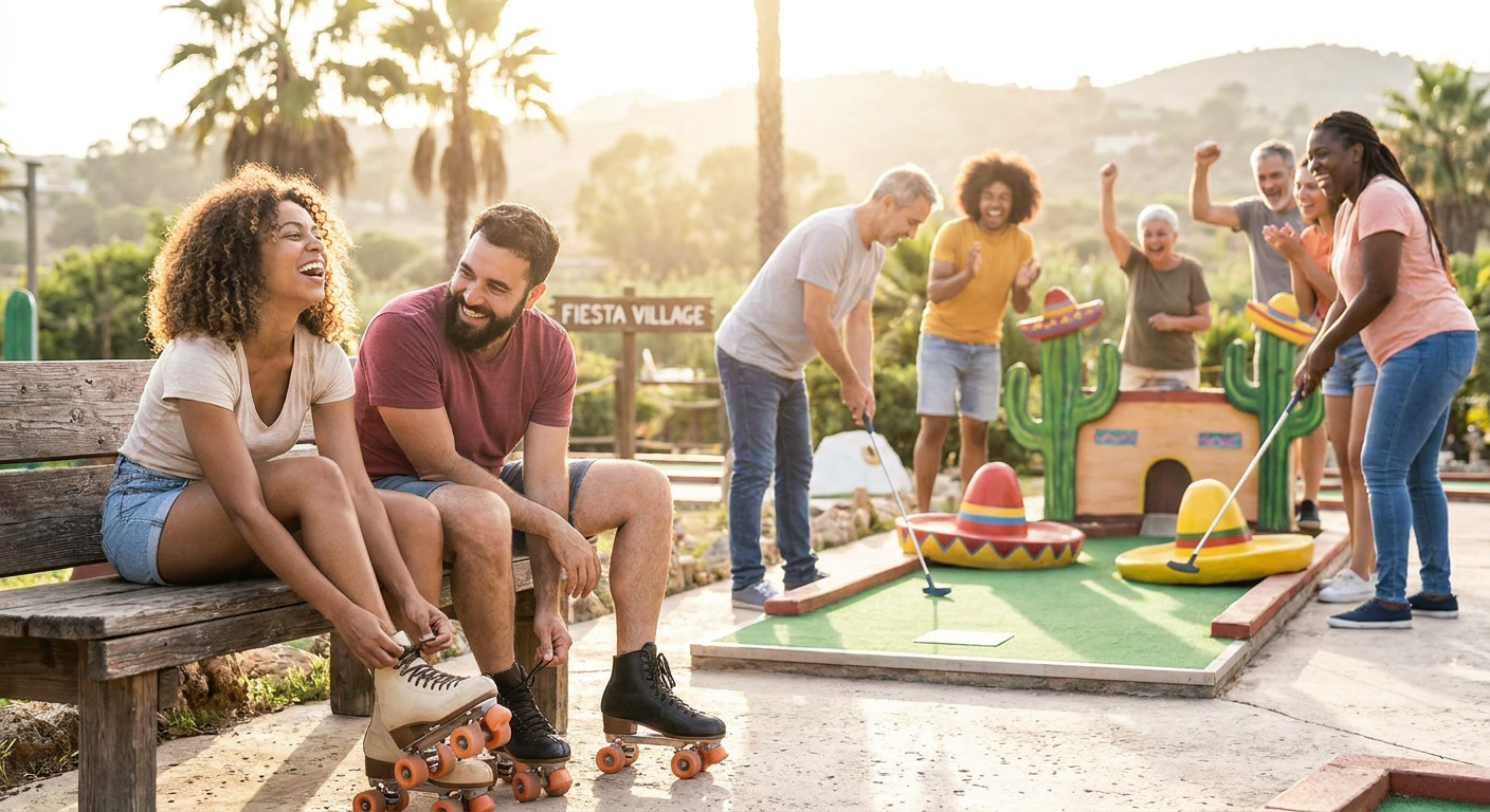Putt N’ Roll Mini Golf and Skating Party at Fiesta Village