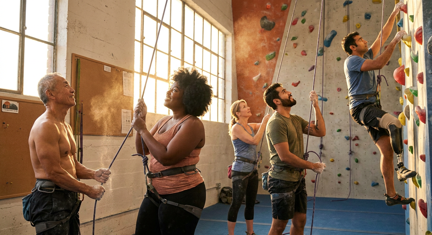 Small‑Group Climb Time for Adults at Rockreation Costa Mesa