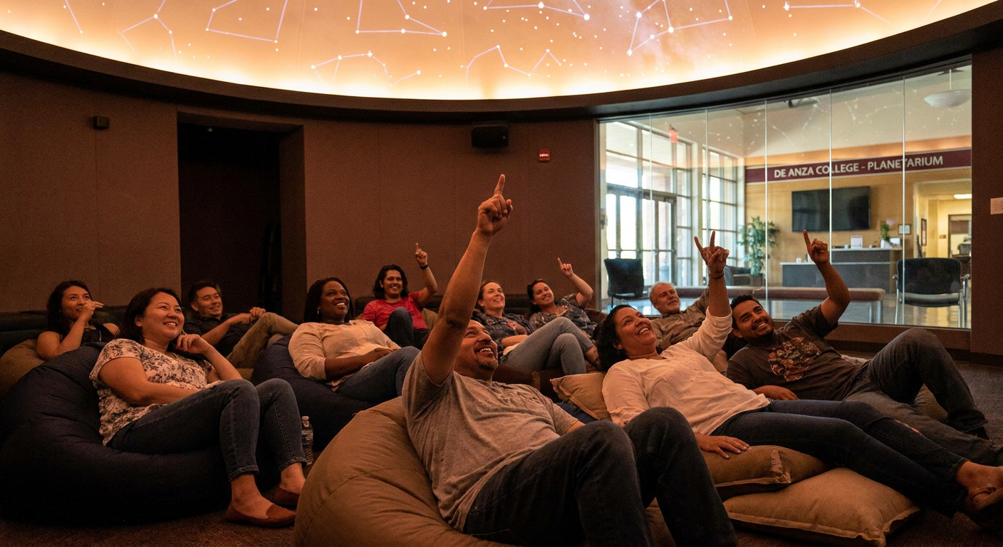 Private Dome Show at De Anza Planetarium