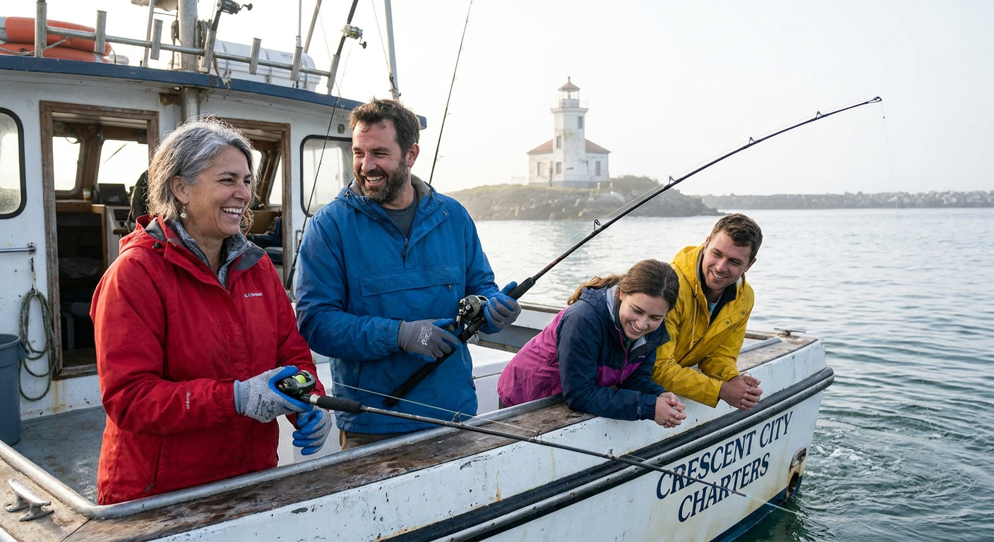 Nearshore Salmon and Rockfish Charter from Crescent City Harbor