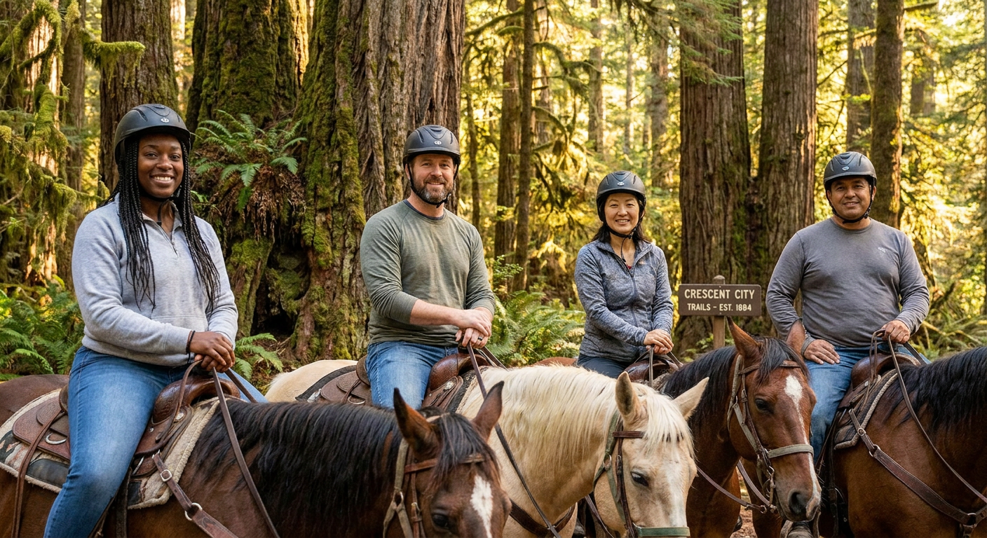 Guided Redwood Forest Horseback Ride