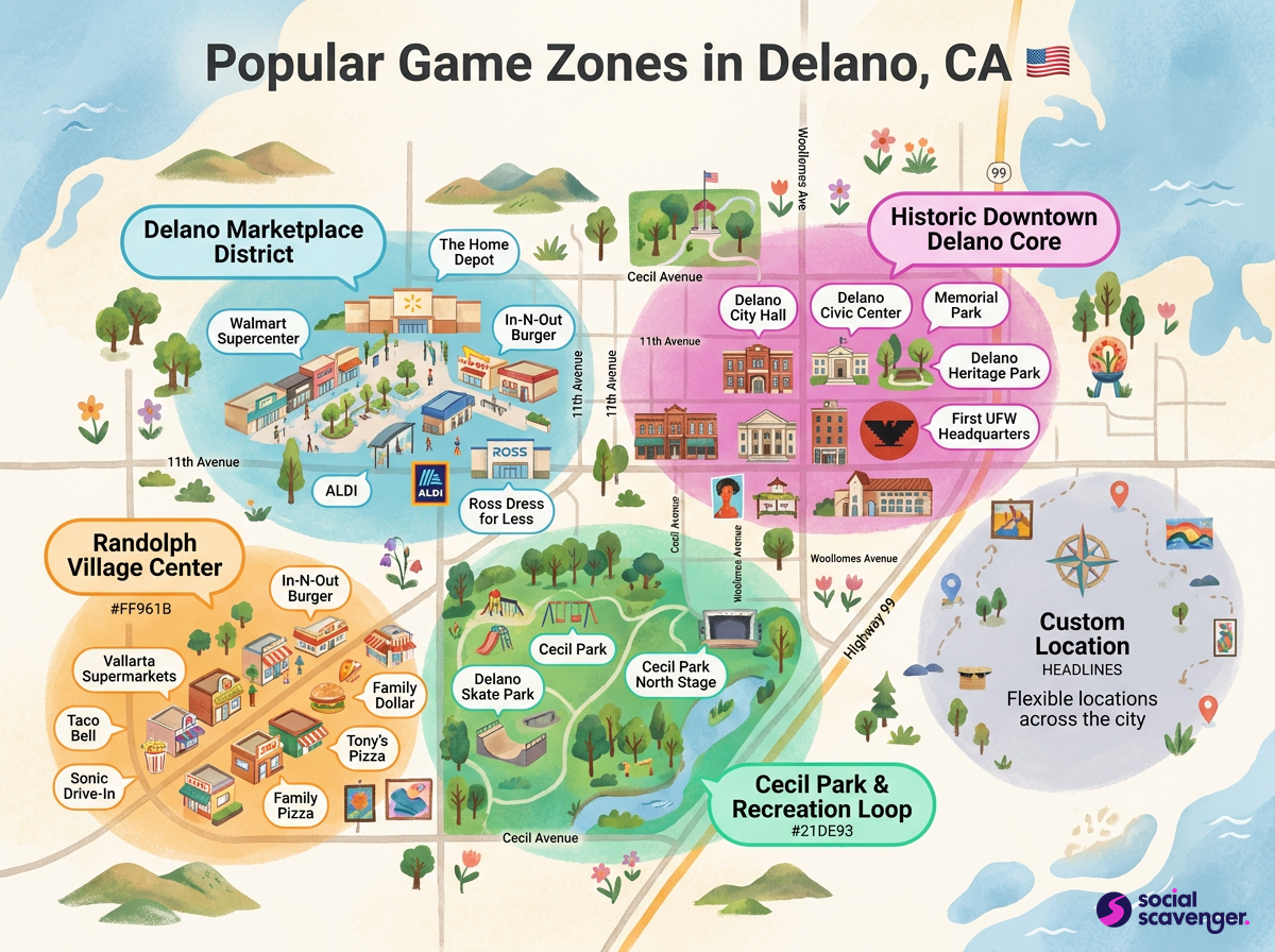 Explore Delano's Favorite Game Zones