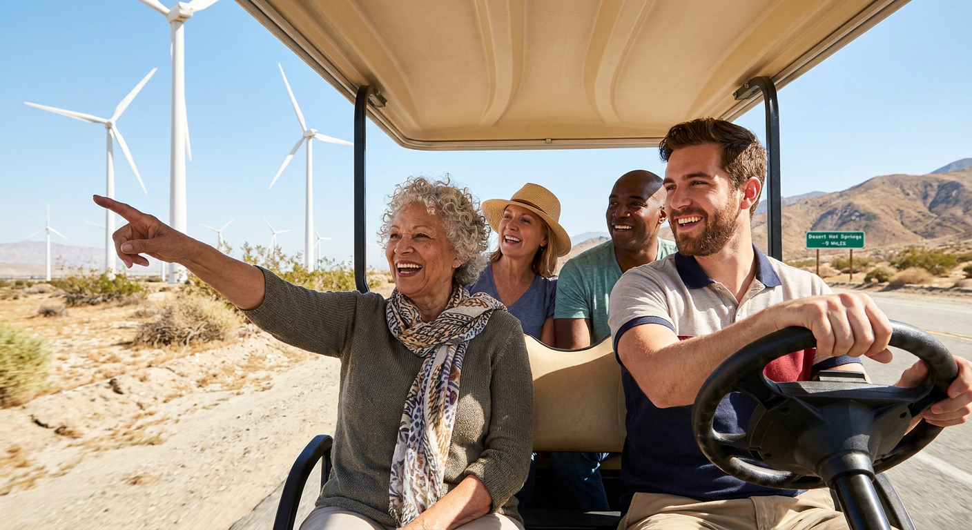Guided Wind Farm Golf Cart Tour