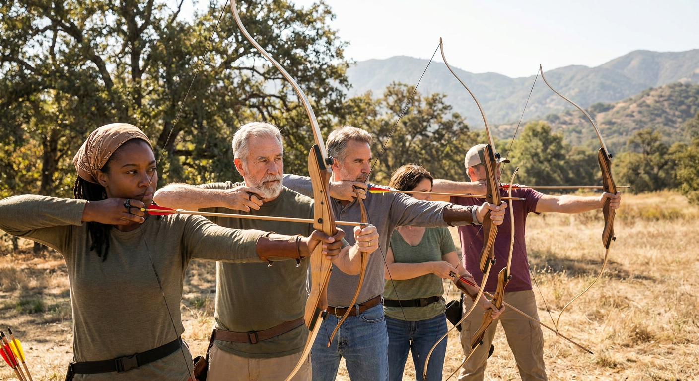 Private Group Archery Lesson in the Arroyo