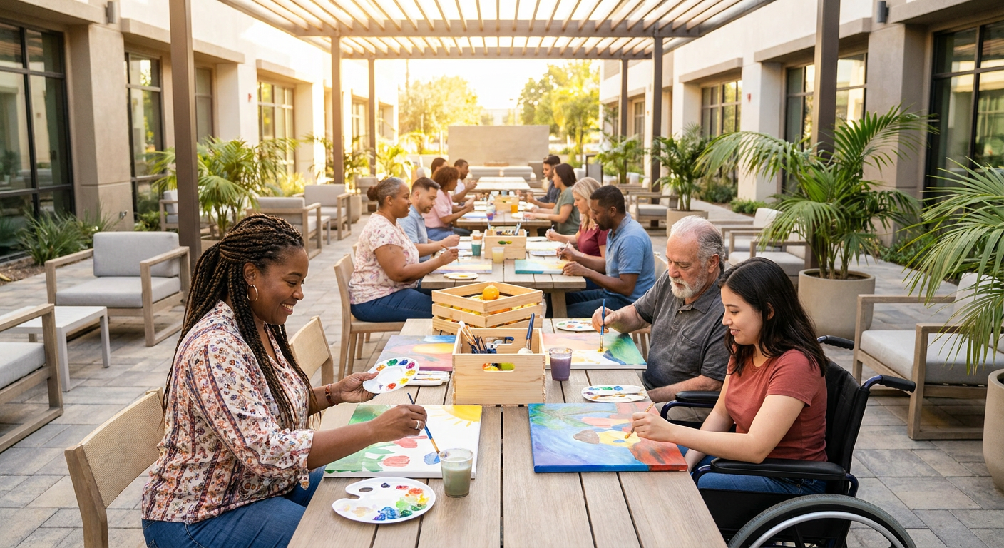 Eastvale Mobile Paint and Sip Canvas Workshop