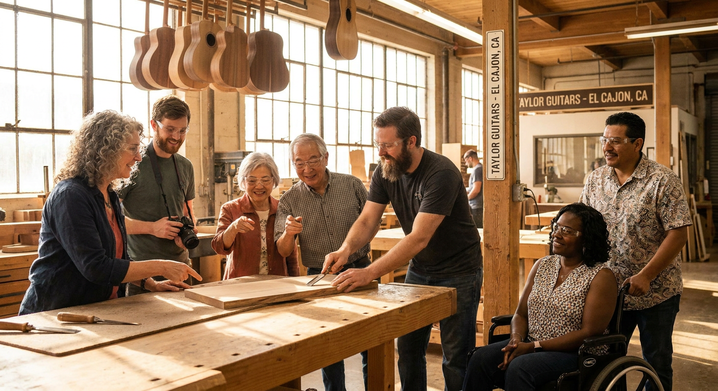 Taylor Guitars El Cajon Factory Tour