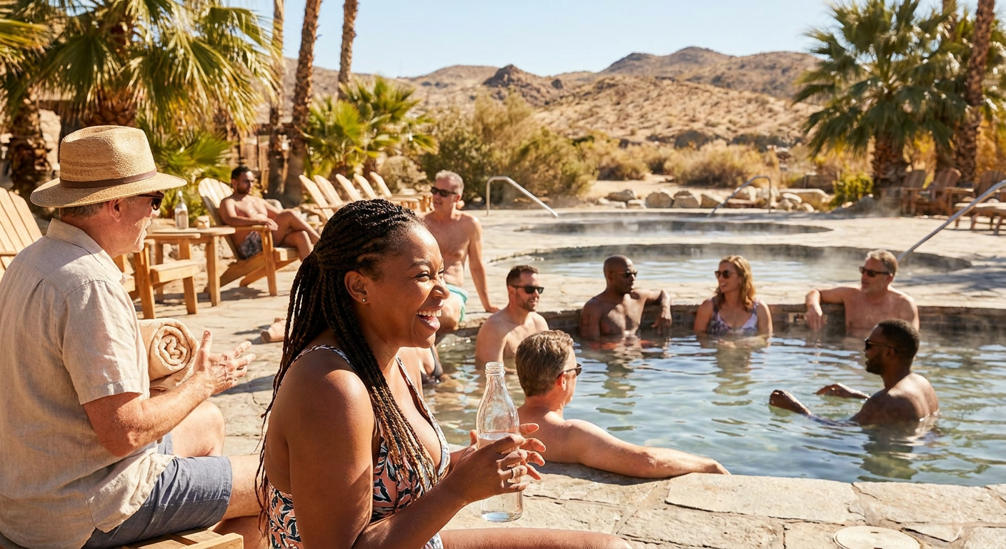 Day Soak at Glamis North Hot Springs