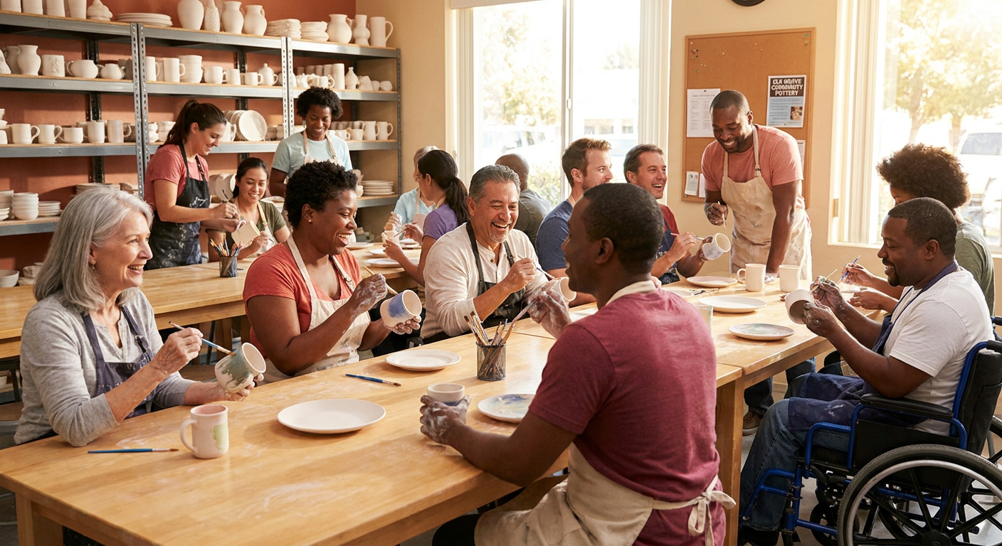 Private Pottery Painting Studio Party