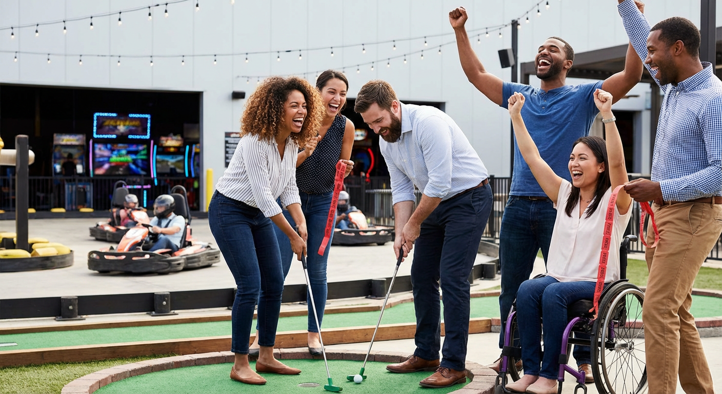 Private Mini Golf, Go-Karts and Arcade Play Day