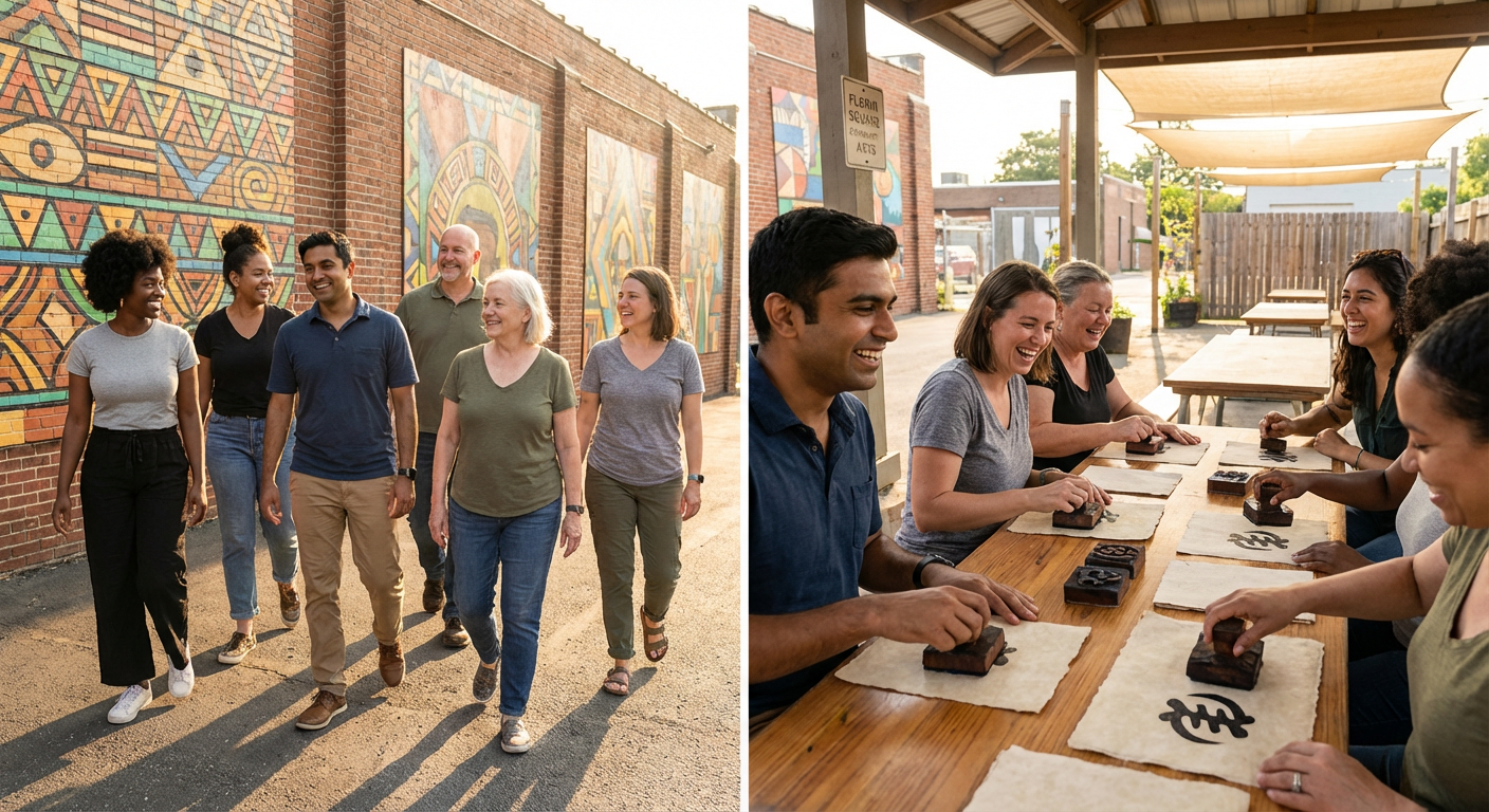 Florin Square Mural Tour and Art Activity at Sojourner Truth Museum