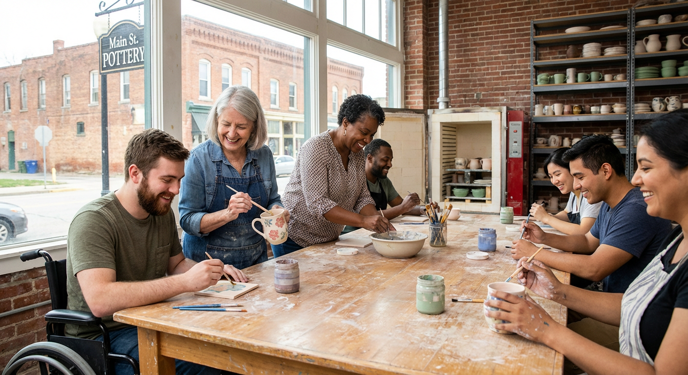 Private Pottery Painting Party at The Color Wheel
