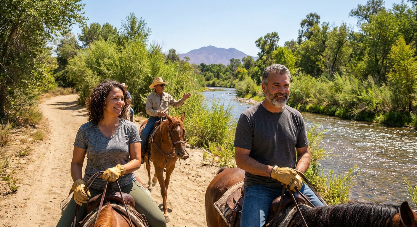 Santa Ana River Horseback Trail Ride