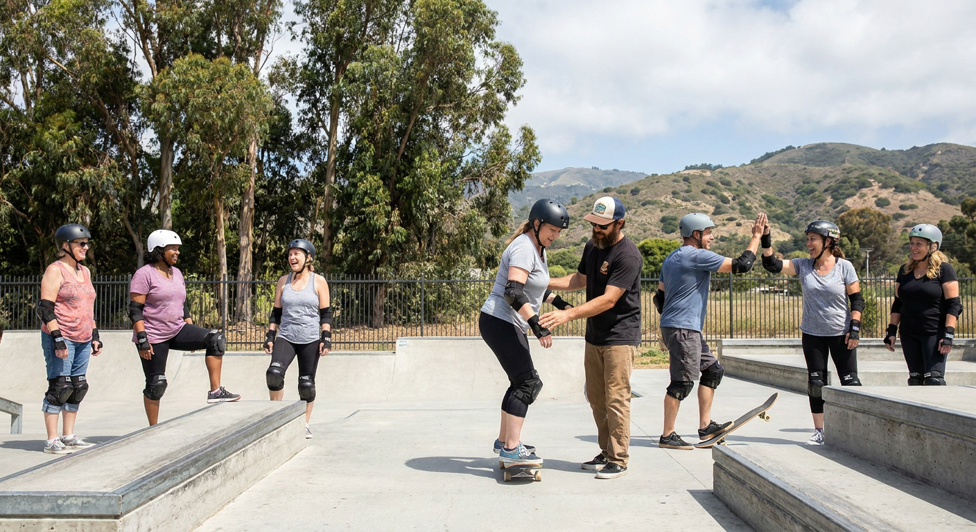 Goleta Group Skateboarding Lesson