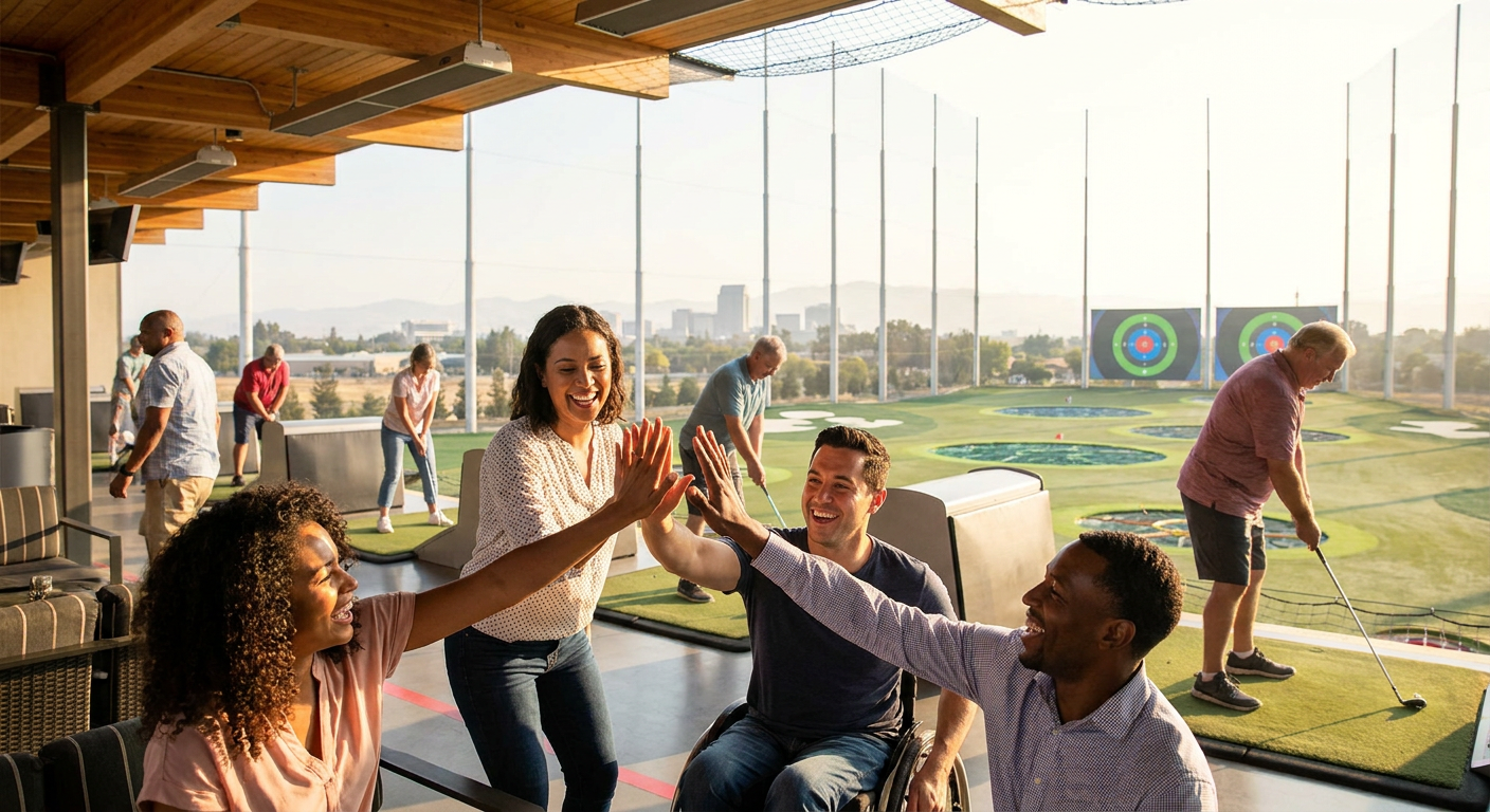 Two-Bay Team Play at Topgolf Roseville