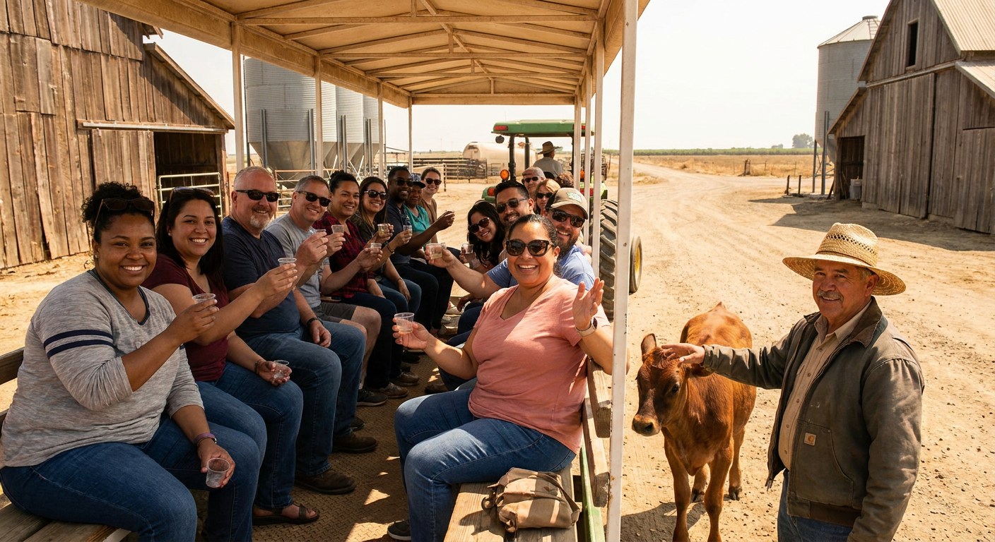 Working Dairy Farm Tour with Rosa Brothers