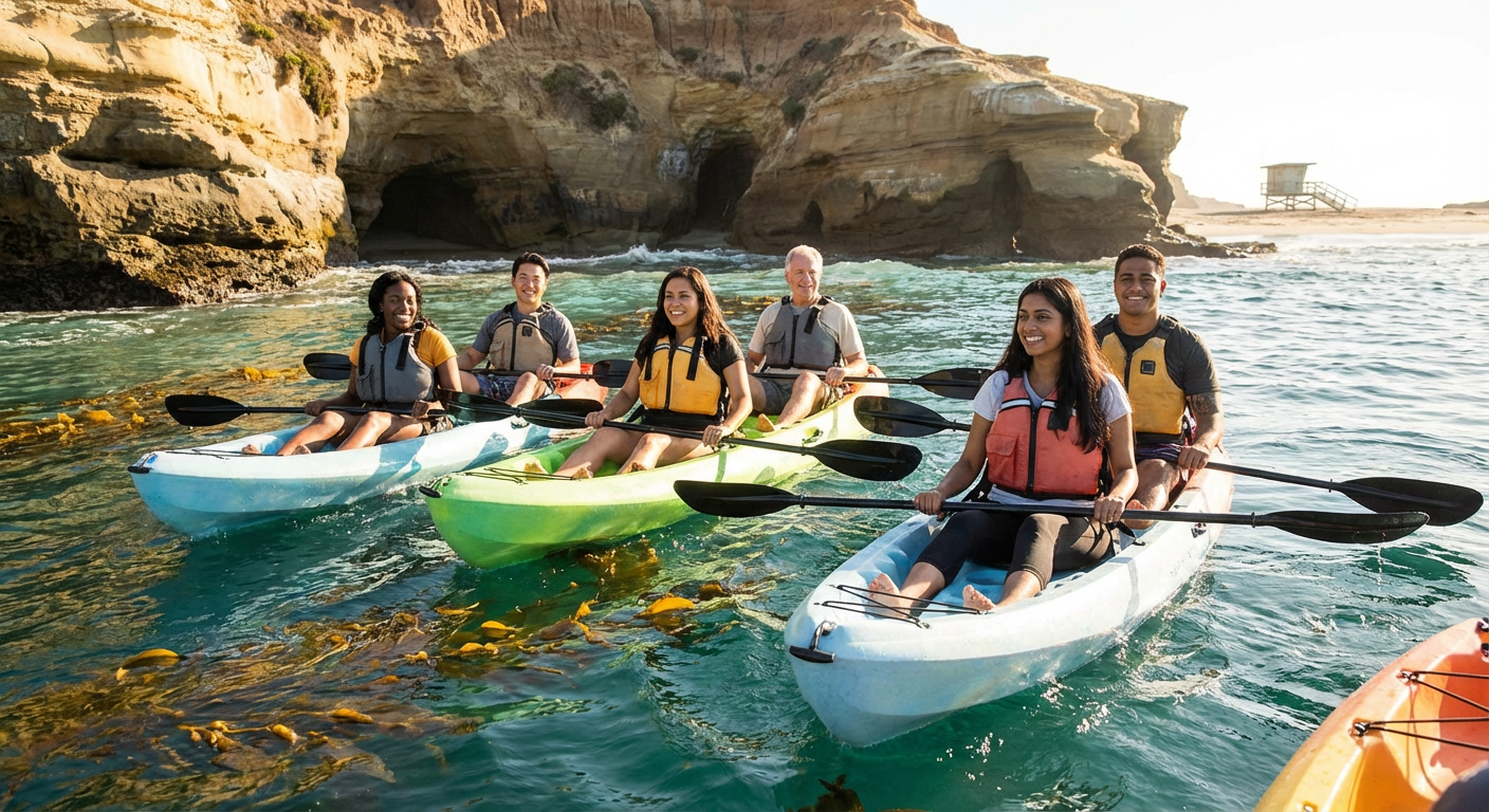 Private La Jolla Group Kayak Tour