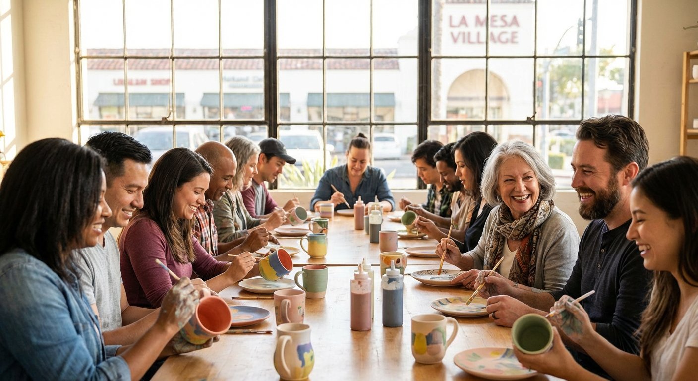 Private Pottery Painting Party at Grossmont Center