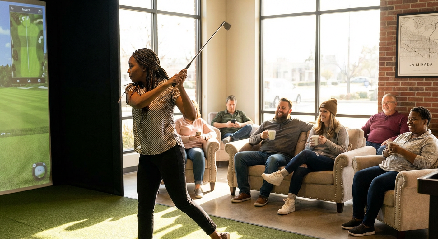 Private Golf Simulator Room Experience