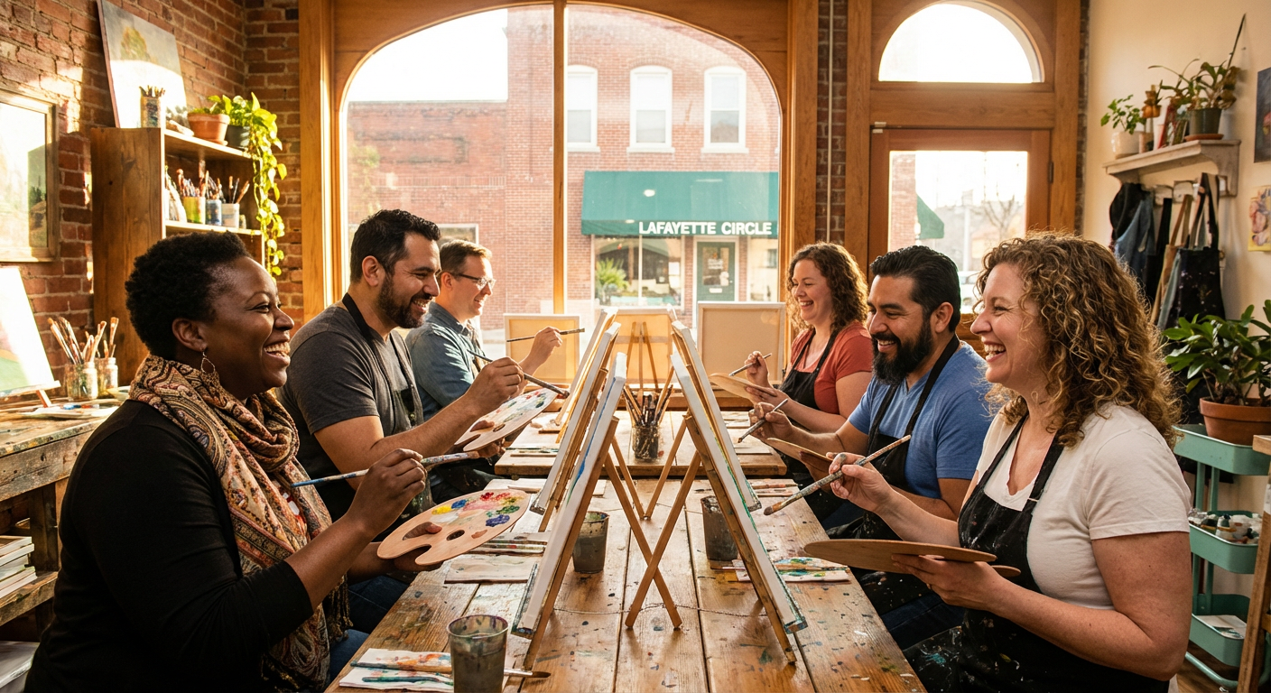 Guided Canvas Painting Party at The ARTROOM