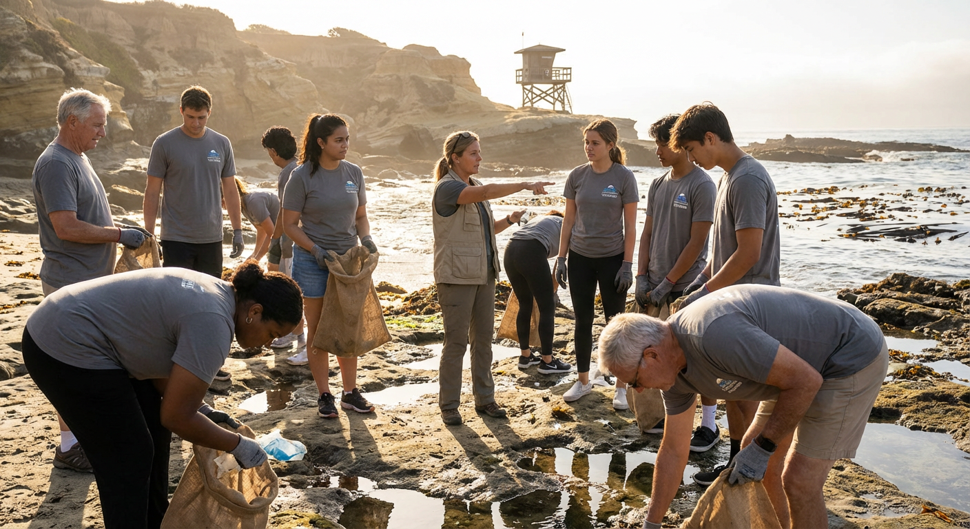 Corporate Beach Cleanup With Marine Mammal Center