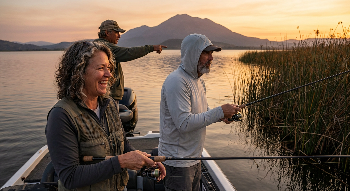 Guided Bass Fishing Charter on Clear Lake