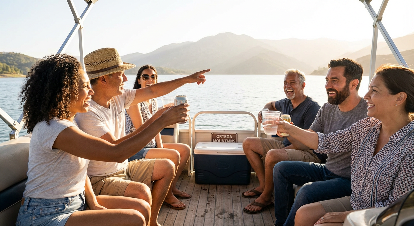 Private Pontoon Cruise on Lake Elsinore