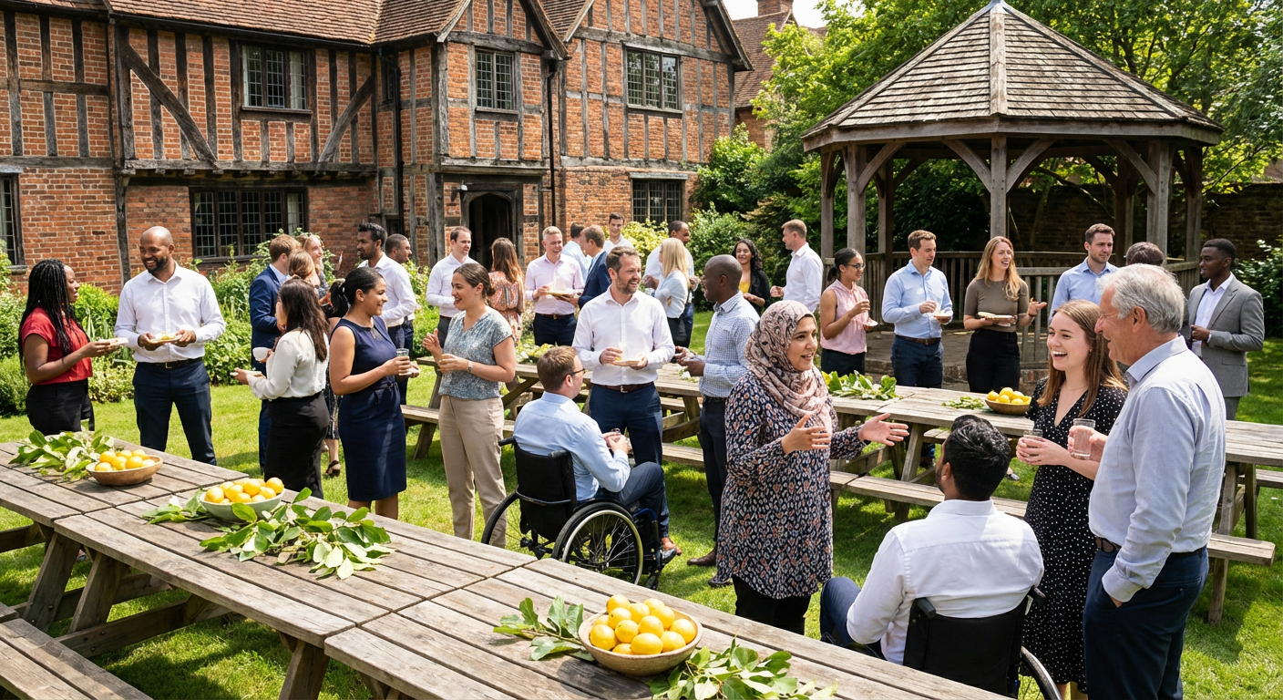 Historic H. Lee House Courtyard Gathering