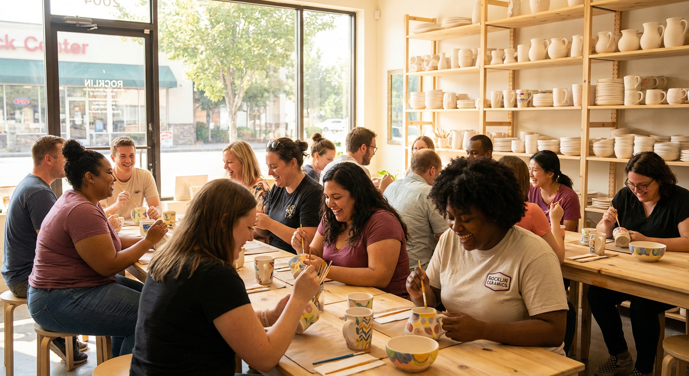 After-Hours Pottery Painting Studio Buyout At Color Me Mine