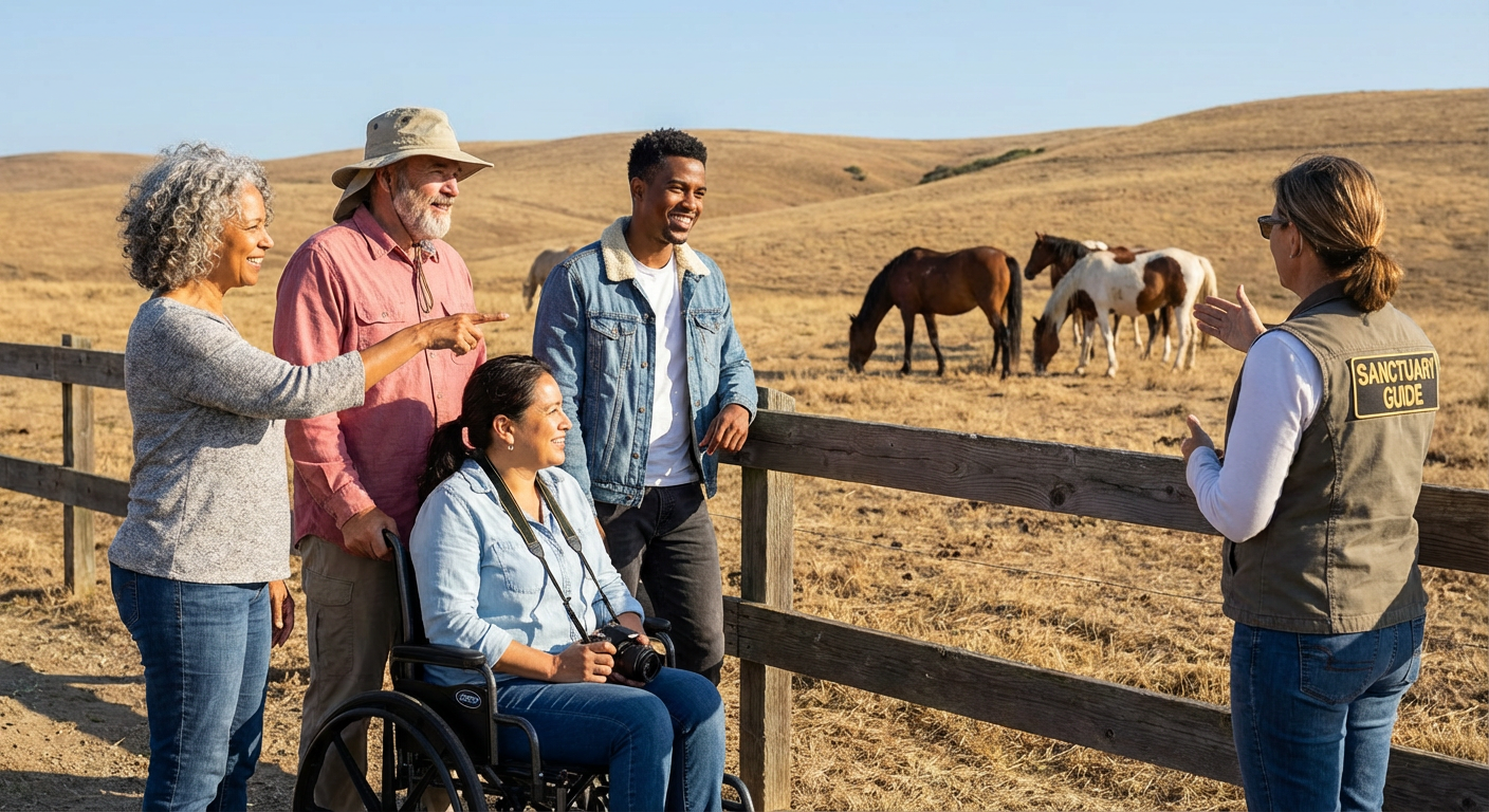 Private Wild Horse Sanctuary Tour and Herd Observation