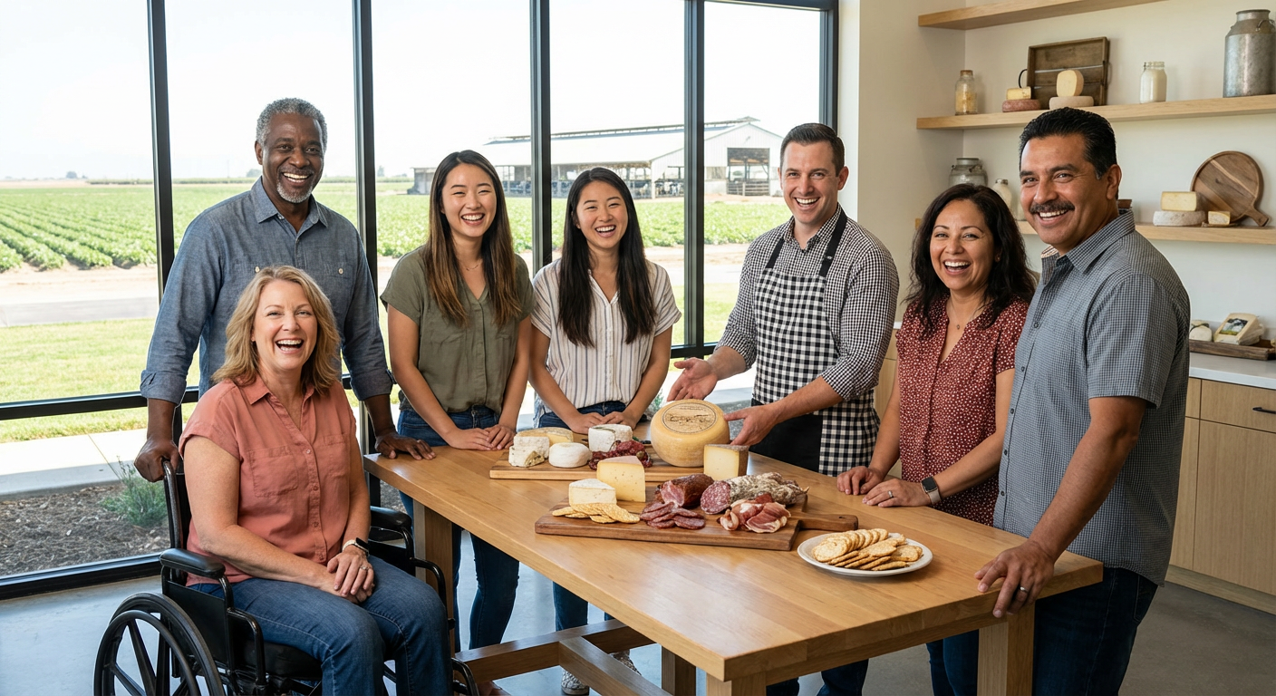 Visitor Center Group Tour and Cheese Tasting Stop