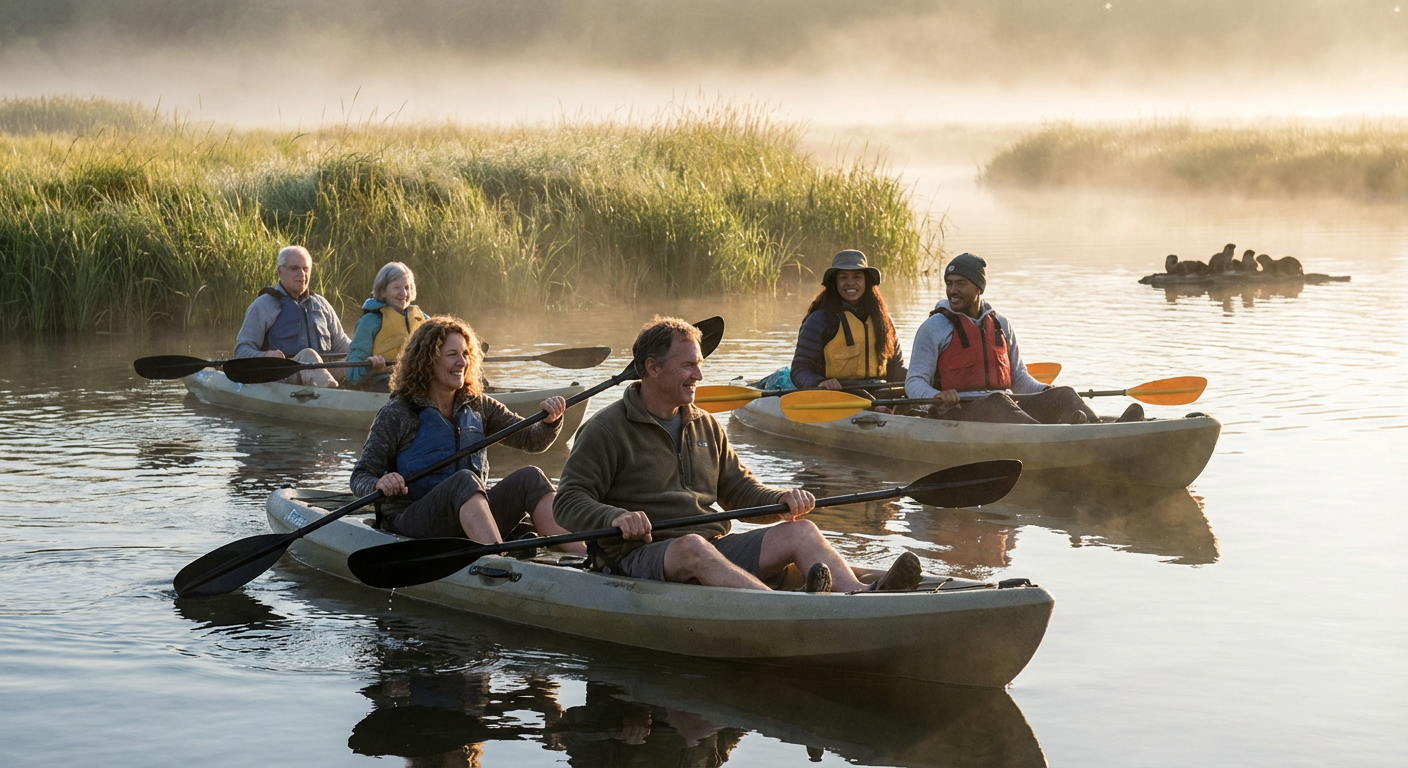 Sunrise Kayak Tour in Elkhorn Slough