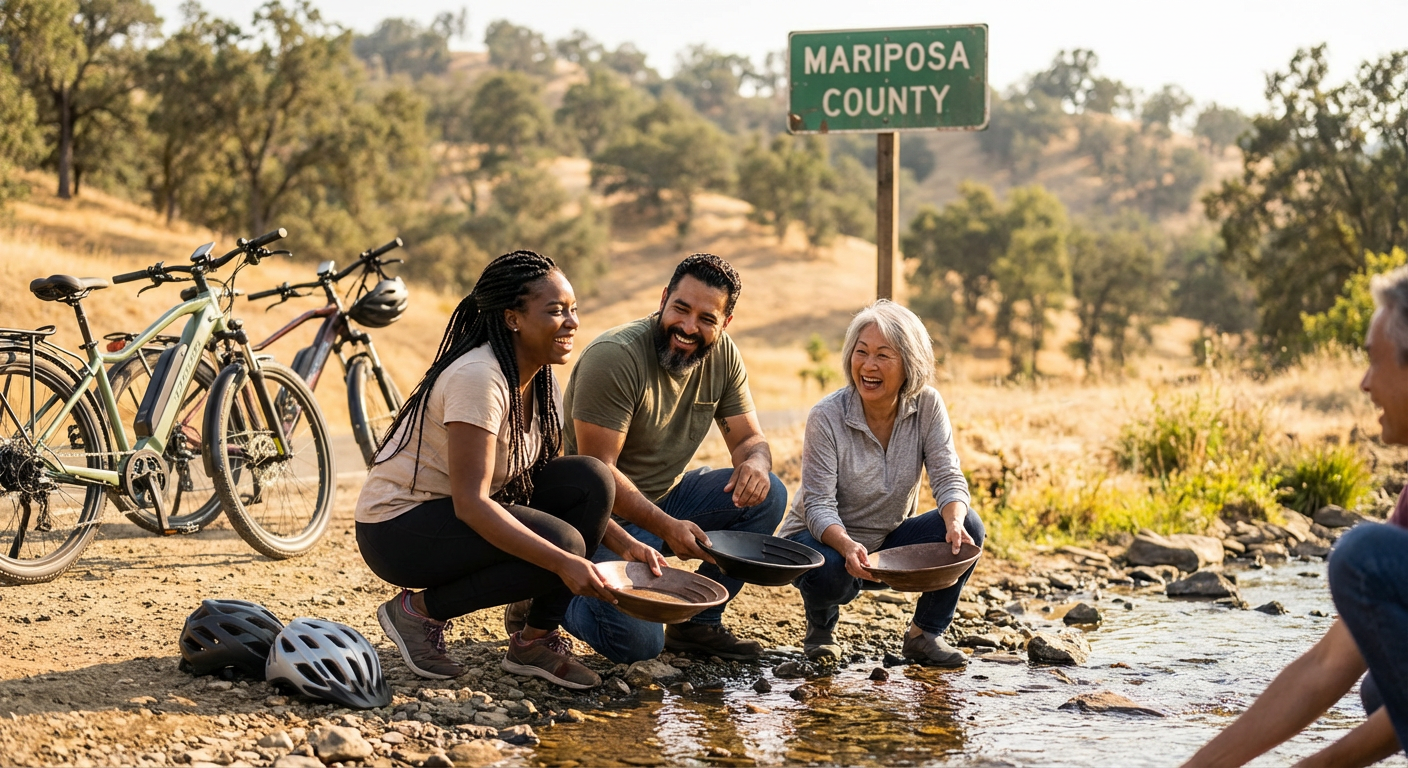 E-Bike and Gold Panning Adventure in Mariposa
