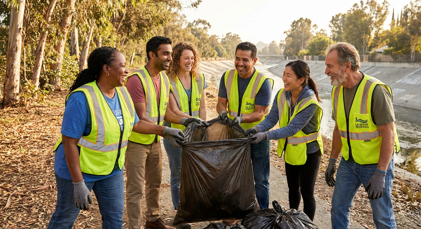 Private LA River CleanUp Team Day with Friends of the LA River