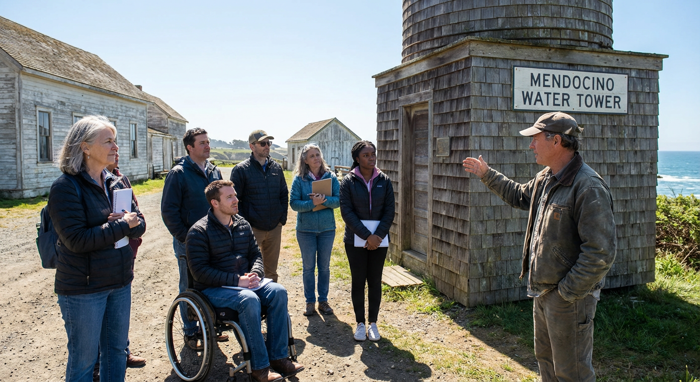 Mendocino Water Towers Walking Tour