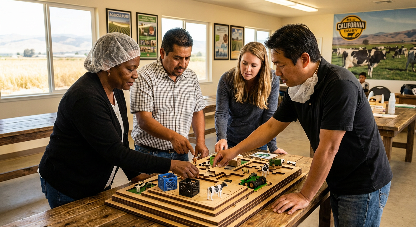 AgXscape Dairy Farm Challenge at Hilmar Cheese Visitor Center