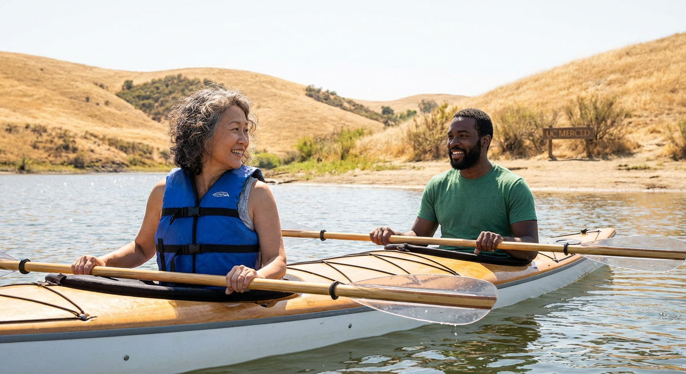 Tandem Kayak Adventure on Lake Yosemite with The PadYak Shack
